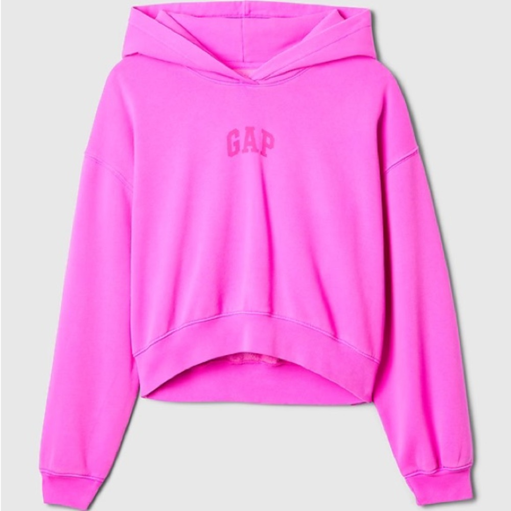 GAP Vibrant Pink Pullover Hoodie